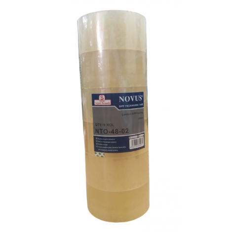 NOVUS Lakban Bening 48mmx72yard (6 Rolls)