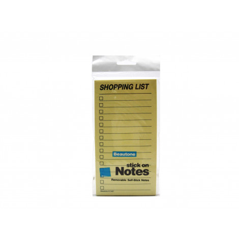 Stick'n Beautone 11427 Shopping List 