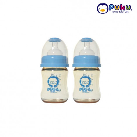 Puku PES Feeding Bottle 150cc - P11531 (2 Pcs) Blue