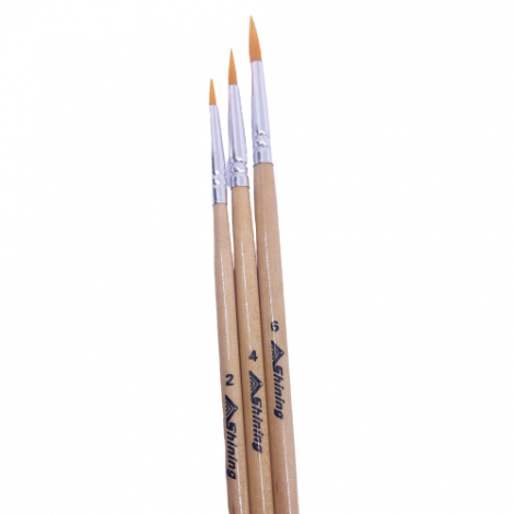 Shining Kuas Gambar - Paint brush set 251-A (set 3) no. 2,4,6