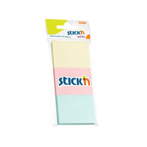 Stick'n Assorted Notes 21126 Pastel 3 Color