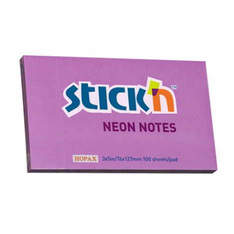 Stick'n 21214 (3 x 5) Neon Purple