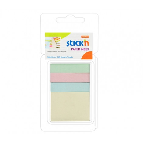 Stick'n Paper Index 21616 (50 x 10 mm) Pastel 