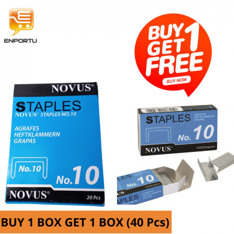 BUY 1 GET 1 - Novus Isi Stapler kecil No.10 (40 Pcs)