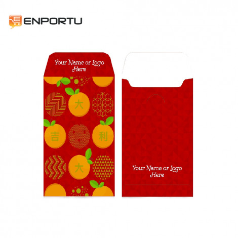 Custom Angpau Chinese New Year 2019 - Motif Jeruk A003