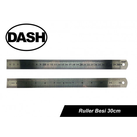 Dash Ruler 30 cm (Besi)