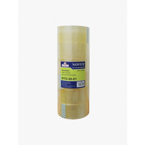 NOVUS Lakban Bening 48mmx100yard (6 Rolls)