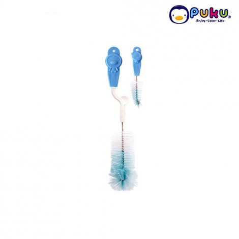 Puku Bottle & Nipple Brush - P10408 Sikat Botol Blue