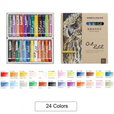 Simbalion Artist Grade Oil Pastel 24 Color (POP-24)