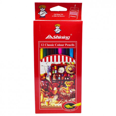 Shining Pensil Warna 12 Warna (Long)