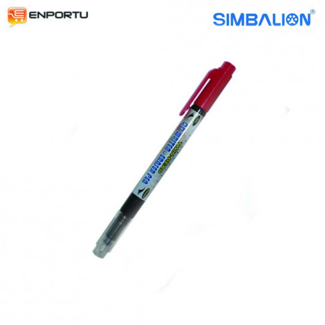 Simbalion CD Writer & Eraser #881 Spidol CD 1 Lusin (12 Pc) - Merah