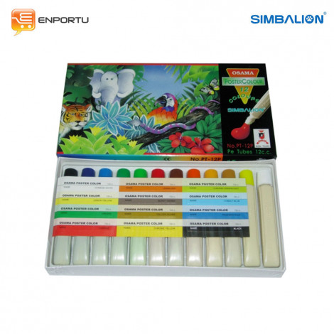 SIMBALION Poster Color 12 cc PT-12P