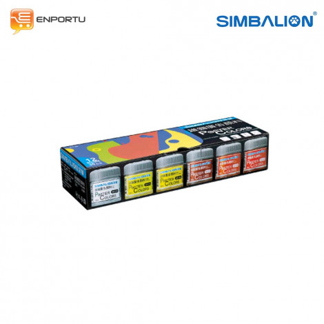 Simbalion Poster Color Bottle 30cc Set 12 colors
