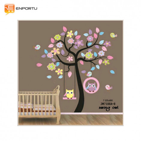 VENP Wall Sticker Transparant - Swing Owl