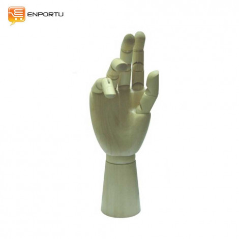 Manekin Kayu Tangan Kanan - 12 inch Pria