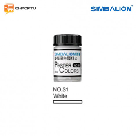 Jual SIMBALION Cat Poster 15cc Individual Colors No. 31 Putih