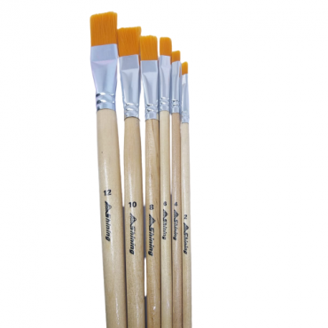 Shining Kuas Gambar -Paint brush set 579-A (set 6) no. 2,4,6,8,10,12