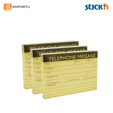Stick'n beautone 11440 Telephone Message ( 1 Set : 3 Pcs ) 