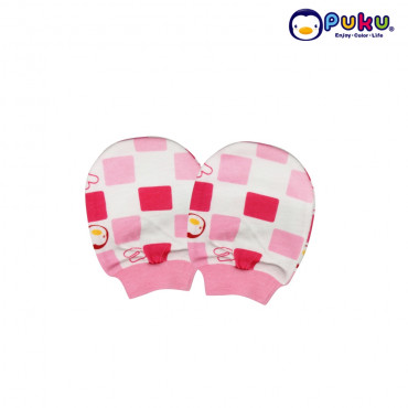 Puku Baby Mitten (circle puku head) 26022-Pink