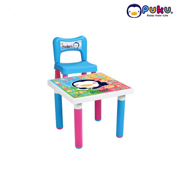 Puku Fantastic Table + 1 chair 30501 Pink and Blue