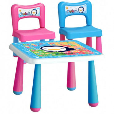 Puku Fantastic Table + 2 Chair 30502 - Pink Blue