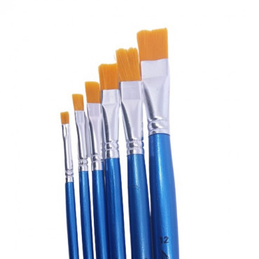 Shining Kuas Gambar - Paint brush set 579-B (set 6) no. 2,4,6,8,10,12