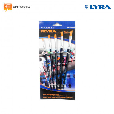Jual LYRA Art Brush Flat Set