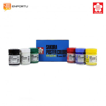 Jual Cat Poster SAKURA Poster Color 30 ml Set 6