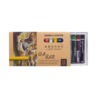Simbalion Artist Grade Oil Pastel 12 Color (POP-12)