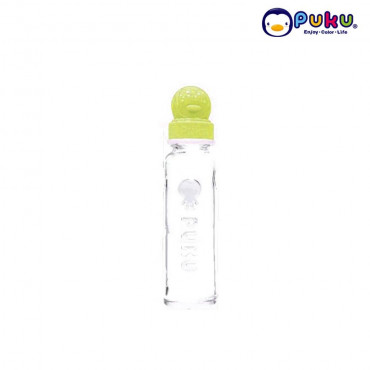 Puku Glass Feeding Bottle 240cc - 10105 [Botol Susu} Yellow