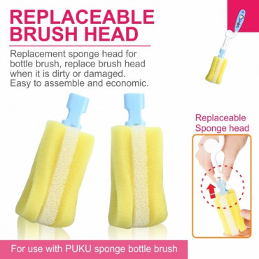 Puku Bottle Brush Replacement (2pcs) 10412