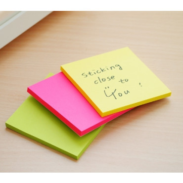 Stick'n Assorted Notes 21093 (3 x 3) Neon 3 Color