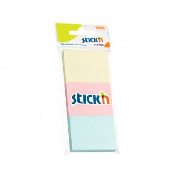 Stick'n Assorted Notes 21126 Pastel 3 Color