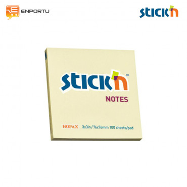 STICK'N Regular Notes Pastel Yellow Color 21007 (3x3 inch)