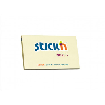 Stick'n 21009 (3 x 5) Pastel Yellow