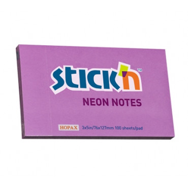 Stick'n 21214 (3 x 5) Neon Purple