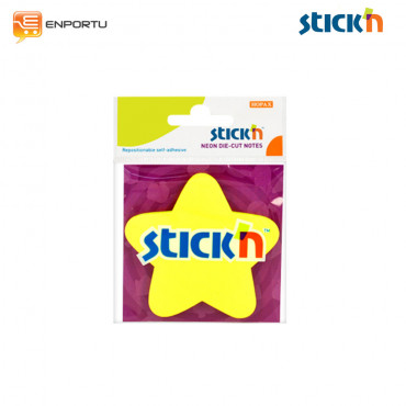 Jual STICK'N 21592 Neon-Die Cut Star