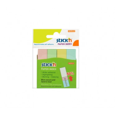 Stick'n Paper Index 21612 (50 x 12 mm) Pastel Color