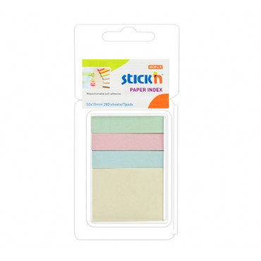 Stick'n Paper Index 21616 (50 x 10 mm) Pastel 