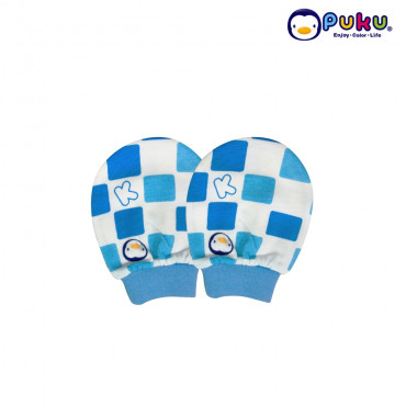 Puku Baby Mitten (circle puku head) 26022-Blue