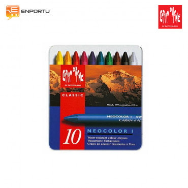 CARAN D`ACHE Neocolor I Metal Box 10 Colors