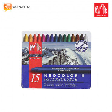 CARAN D`ACHE Neocolor II Metal Box 15 Colors