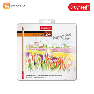 Bruynzeel Expression Coloured Pencils Tin 24