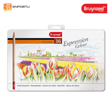 Bruynzeel Expression Coloured Pencils Tin 36