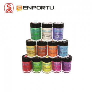 Simbalion Set Poster Color 15 cc - 12 Warna Pearl Color (Metalik)