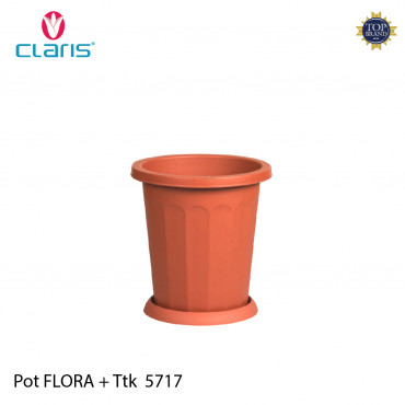 Pot Flora + Tatakan 5717