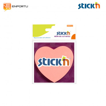 Stick'n Neon Die Cut 21448 Pink Heart