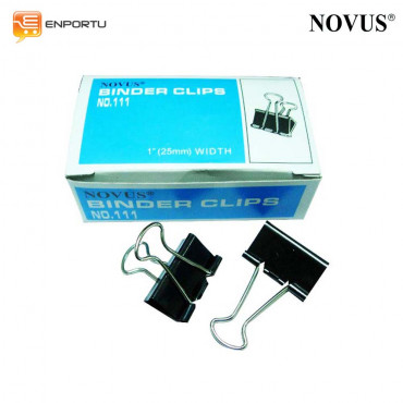 Novus Binder Clips No.107 (3/4inch / 19mm)