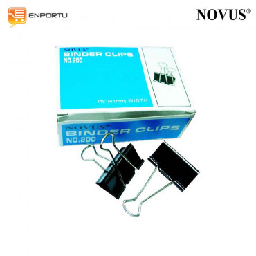 Novus Binder Clips No. 200 (1 5/8inch / 41mm)