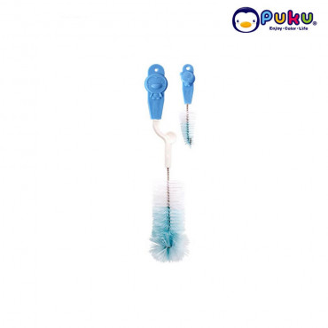 Puku Bottle & Nipple Brush - P10408 Sikat Botol Blue